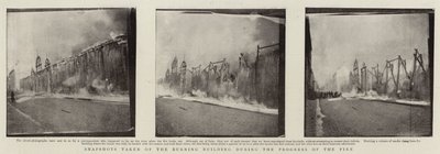 Snapshots taken of the Burning Building during the Progress of the Fire by English Photographer