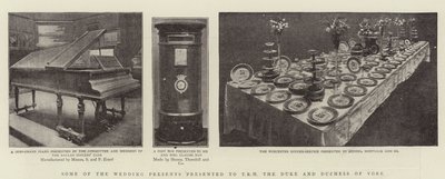 Some of the Wedding Presents presented to the Duke and Duchess of York by English Photographer