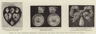 Some of the Wedding Presents presented to the Duke and Duchess of York by English Photographer