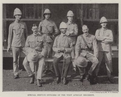 Special Service Officers of the West African Regiment by English Photographer