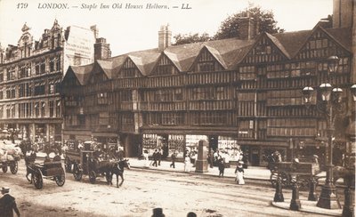 Staple Inn Old Houses in Holborn by English Photographer