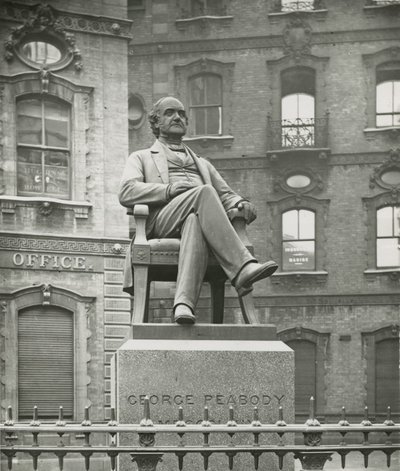 Statue of George Peabody by English Photographer
