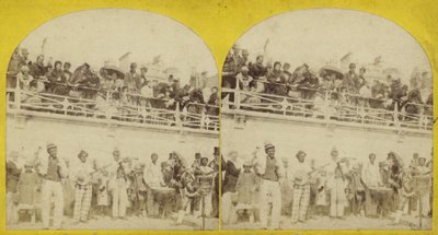 Stereoscopic image of Brighton beach by English Photographer