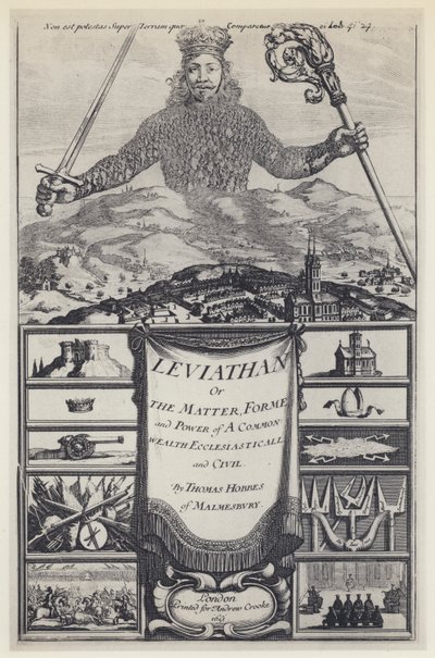 T Hobbes, Leviathan, A Crooke 1651 by English Photographer