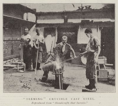 Teeming Crucible Cast Steel by English Photographer