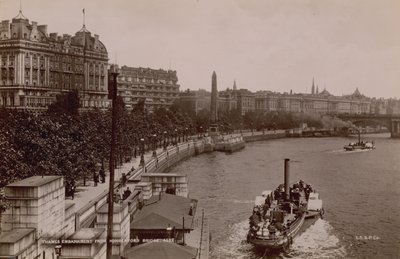 Thames Embankment from Hungerford Bridge by English Photographer