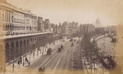 Thames Embankment from Waterloo Bridge by English Photographer