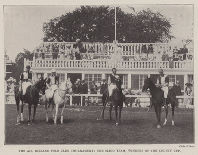 The All Ireland Polo Club Tournament, the Sligo Team, Winners of the County Cup by English Photographer