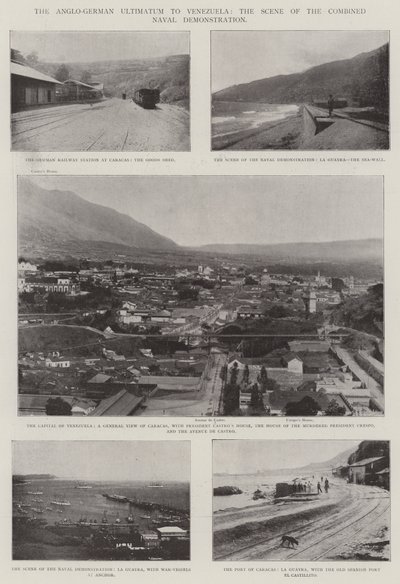 The Anglo-German Ultimatum to Venezuela, the Scene of the Combined Naval Demonstration by English Photographer