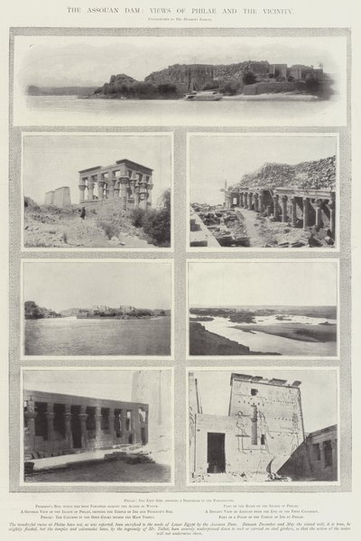 The Assouan Dam, Views of Philae and the Vicinity by English Photographer