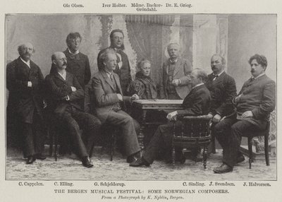 The Bergen Musical Festival, some Norwegian Composers by English Photographer