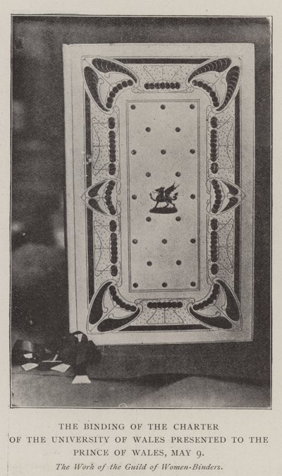 The Binding of the Charter of the University of Wales presented to the Prince of Wales, 9 May by English Photographer