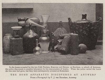 The Bomb Apparatus discovered at Antwerp by English Photographer