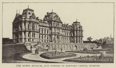 The Bowes Museum, just opened at Barnard Castle, Durham by English Photographer