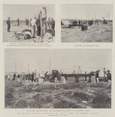 The British Eclipse Expedition to Spain under Sir Norman Lockyer by English Photographer