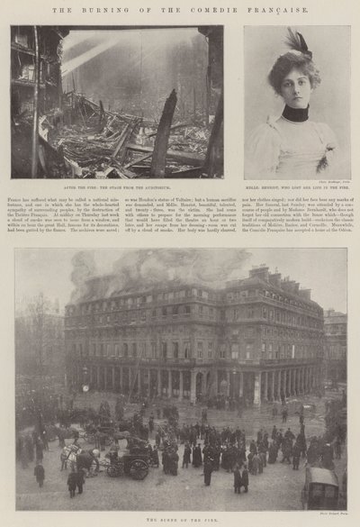 The Burning of the Comedie Francaise by English Photographer