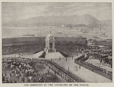 The Ceremony at the Unveiling of the Statue by English Photographer