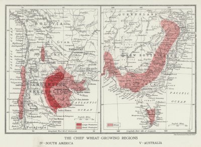 The Chief Wheat-Growing Regions, South America, Australia by English Photographer