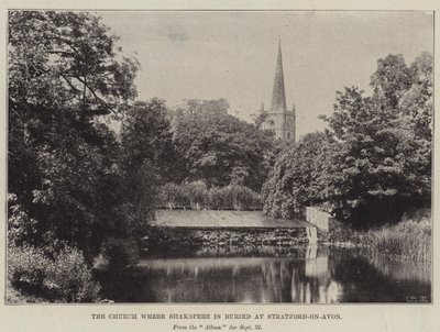 The Church where Shakespeare is buried at Stratford-on-Avon by English Photographer