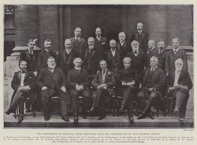 The Conference of Colonial Prime Ministers with Mr Chamberlain at the Colonial Office by English Photographer