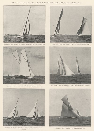 The Contest for the America Cup, the First Race, 26 September by English Photographer