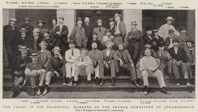 The Crisis in the Transvaal, Members of the Reform Committee at Johannesburg by English Photographer