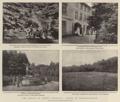 The Death of Prince Bismarck, Scenes at Friedrichsruh by English Photographer