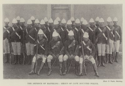 The Defence of Mafeking, Group of Cape Mounted Police by English Photographer