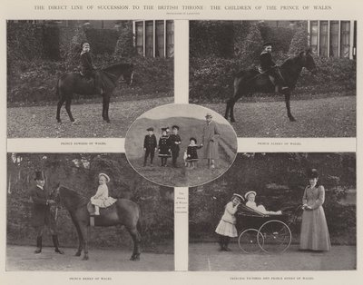 The Direct Line of Succession to the British Throne, the Children of the Prince of Wales by English Photographer