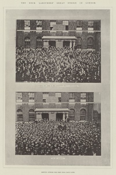 The Dock Labourers Great Strike in London by English Photographer