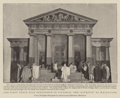 The First Greek Play performed in Victoria, the Alcestis at Melbourne by English Photographer