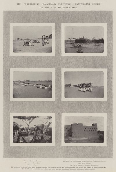 The Forthcoming Somaliland Expedition, Campaigning Scenes on the Line of Operations by English Photographer