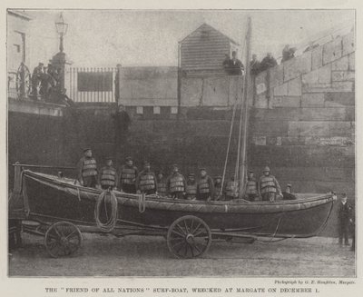 The Friend of All Nations Surf-Boat, wrecked at Margate on 1 December by English Photographer