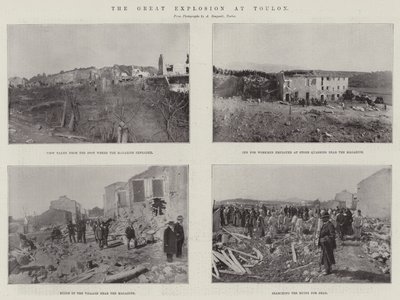 The Great Explosion at Toulon by English Photographer