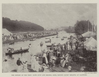 The Henley of the West, Bath Avon and Bristol Ariel Rowing Clubs Regatta at Saltford by English Photographer