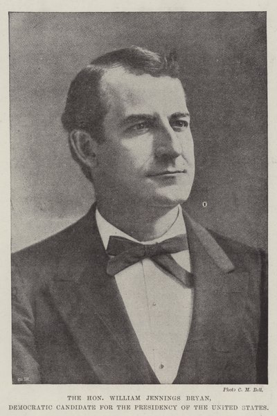 The Honourable William Jennings Bryan, Democratic Candidate for the Presidency of the United States by English Photographer