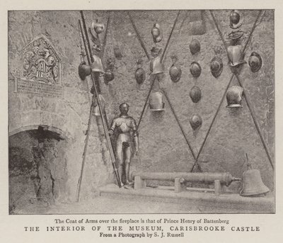 The Interior of the Museum, Carisbrooke Castle by English Photographer
