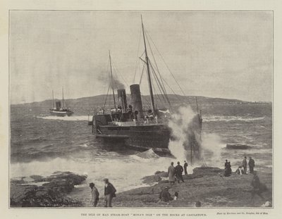 The Isle of Man Steam-Boat Monas Isle on the Rocks at Castletown by English Photographer