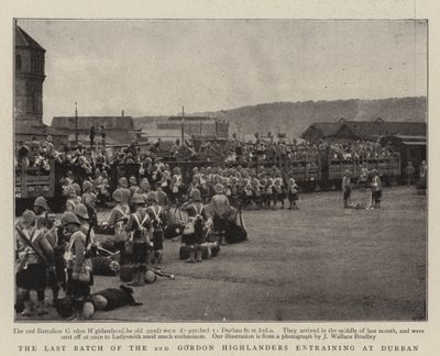 The Last Batch of the 2nd Gordon Highlanders entraining at Durban by English Photographer