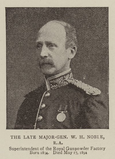 The Late Major-General W H Noble, RA by English Photographer