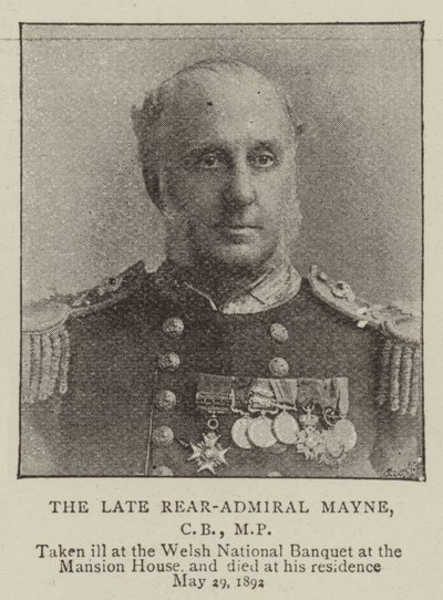 The Late Rear-Admiral Mayne, CB, MP by English Photographer