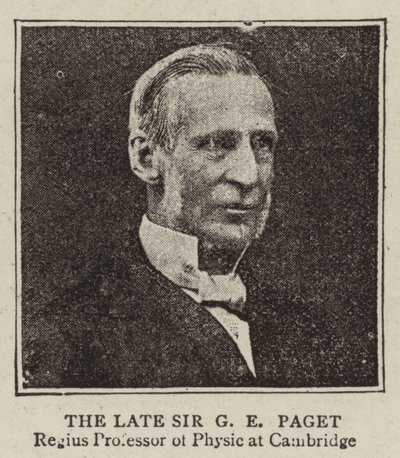 The Late Sir G E Paget by English Photographer