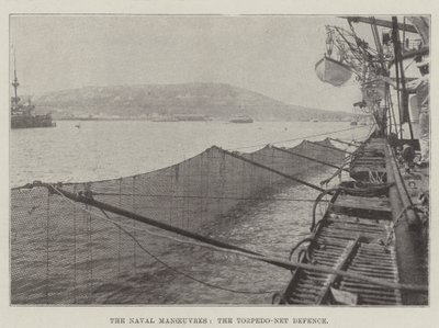 The Naval Manoeuvres, the Torpedo-Net Defence by English Photographer