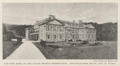 The New Home of the Exiled French Benedictines, Appuldurcombe House, Isle of Wight by English Photographer