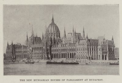 The New Hungarian Houses of Parliament at Budapest by English Photographer