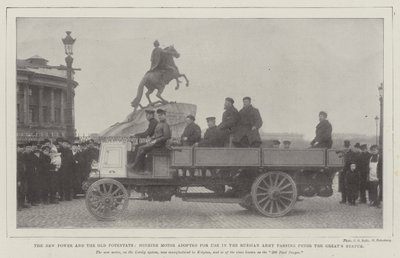 The New Power and the Old Potentate, Benzine Motor adopted for use in the Russian Army passing the Peter the Great