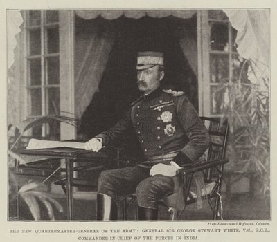The New Quartermaster-General of the Army, General Sir George Stewart White, VC, GCB, Commander-in-Chief of the Forces in India by English Photographer
