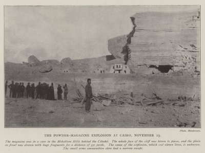 The Powder-Magazine Explosion at Cairo, 19 November by English Photographer