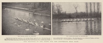 The Practice of the Crews for the University Boat Race by English Photographer
