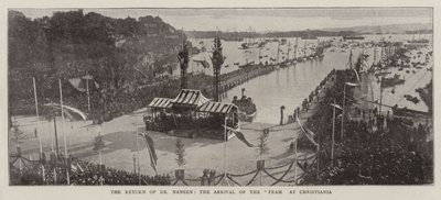 The Return of Dr Nansen, the Arrival of the Fram at Christiania by English Photographer